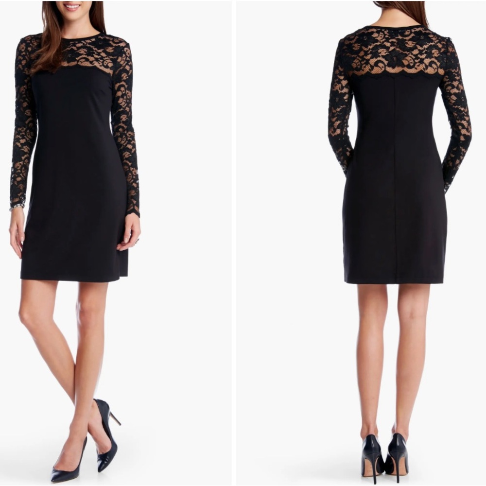 Karen Kane Blake Long Sleeve Lace Cocktail Dress